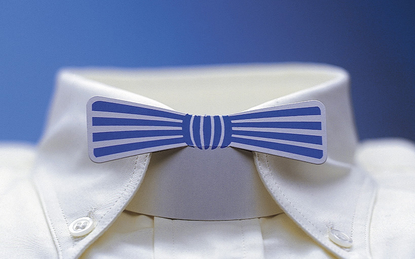 Картонный вкладыш "бабочка" для воротников. Упаковка 1000 шт. Импорт.