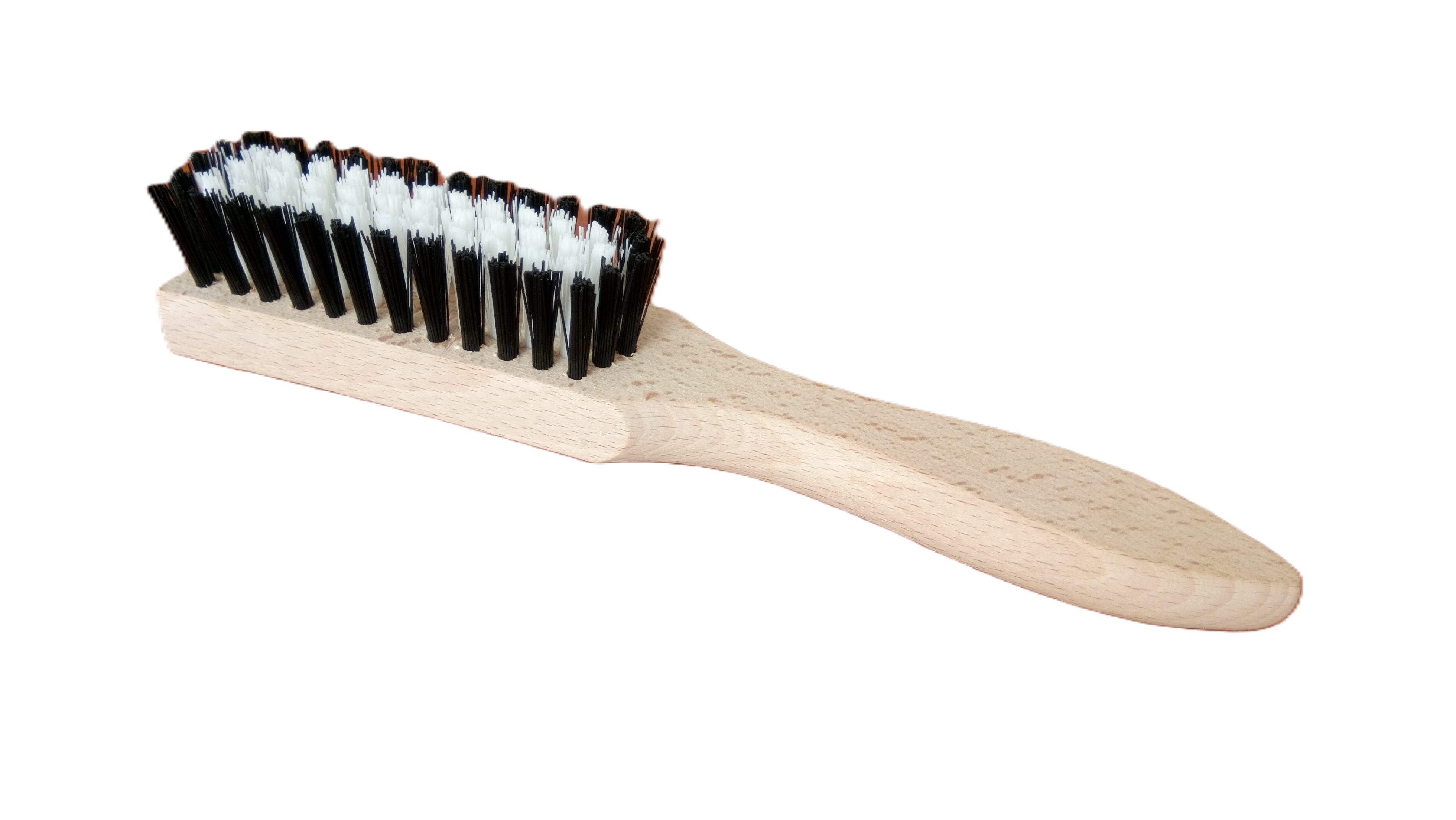 Щетка для зачистки в аквачистке и стирке. Чёрно-белая щетина средней жесткости 20 мм. Импорт.