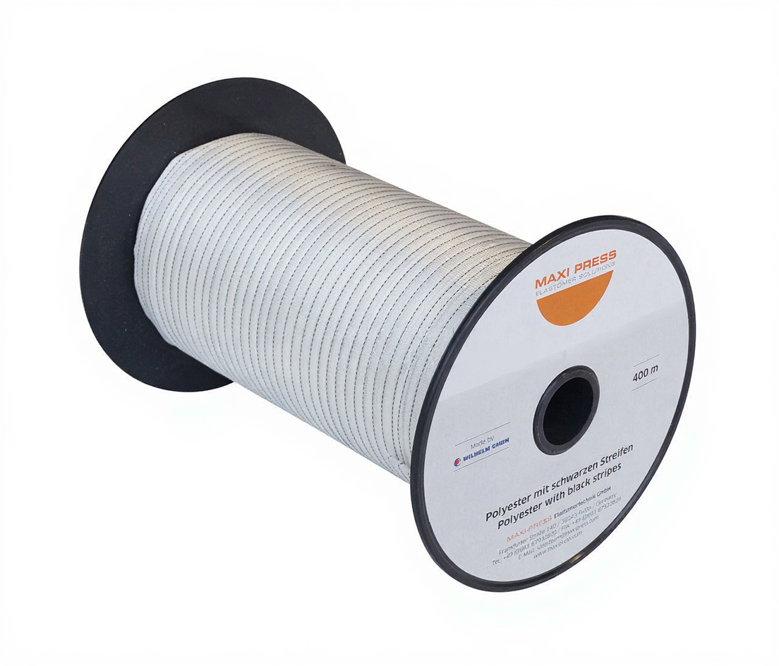 Лента киперная 100% Polyester. 400 метров x 15 мм, температура 185ºC. Импорт.