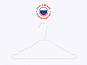 Вешалка белая металлическая 2,35 мм. Коробка 500 шт. Россия.